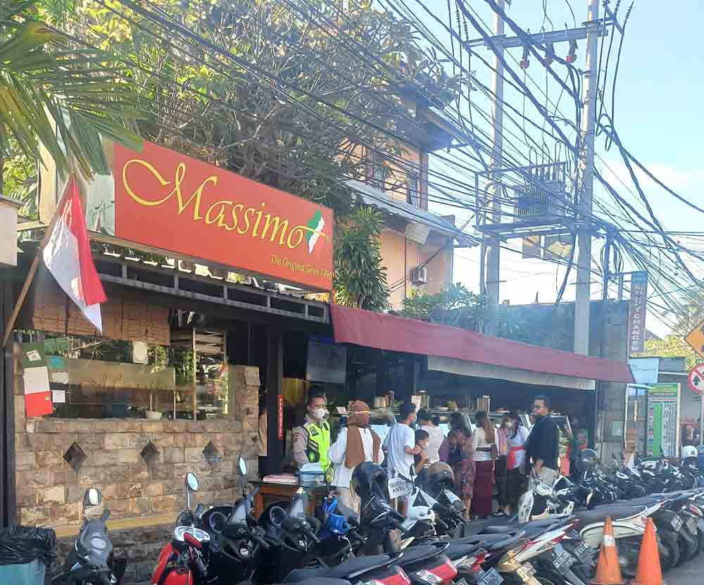 Entrance of a restaurant in Sanur