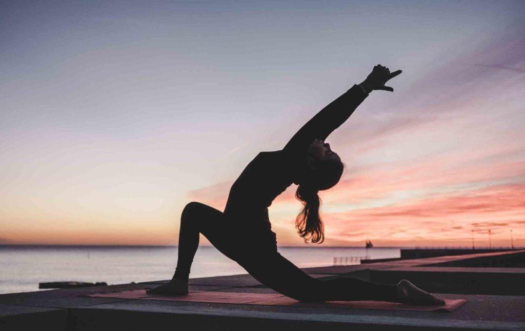 Woman doing Yoga in Bali