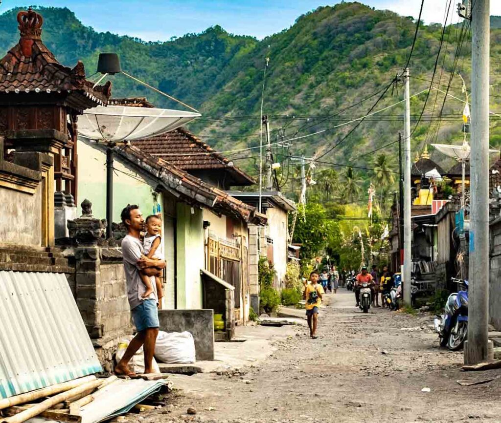 rural road in Bali